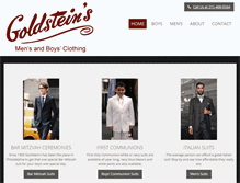 Tablet Screenshot of goldsteinsclothing.com